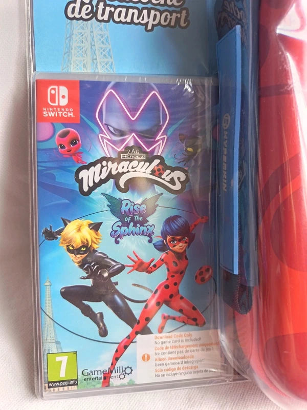 Miraculous jeu Nintendo switch : Rise of the Sphinx + Sacoche de transport