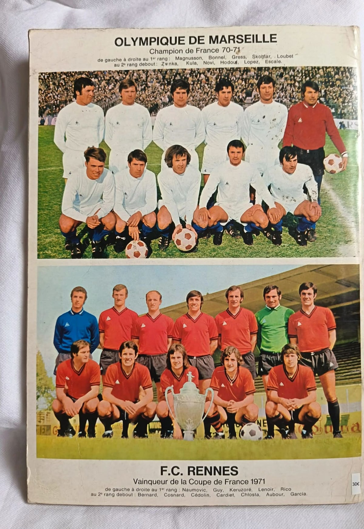 Album Stickers Football 1971-1972