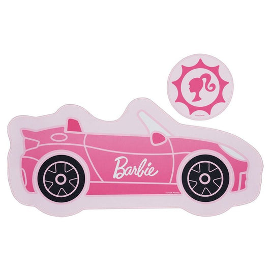 BARBIE Voiture Tapis de Bureau XL + 1 Sous-Verre