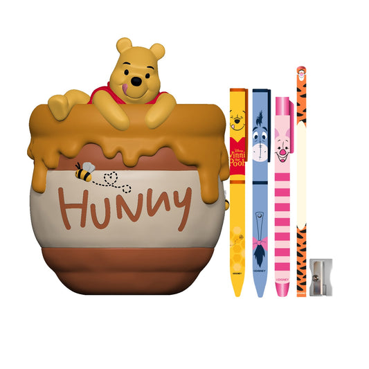 WINNIE L'OURSON Set de Papeterie avec Pot 3D