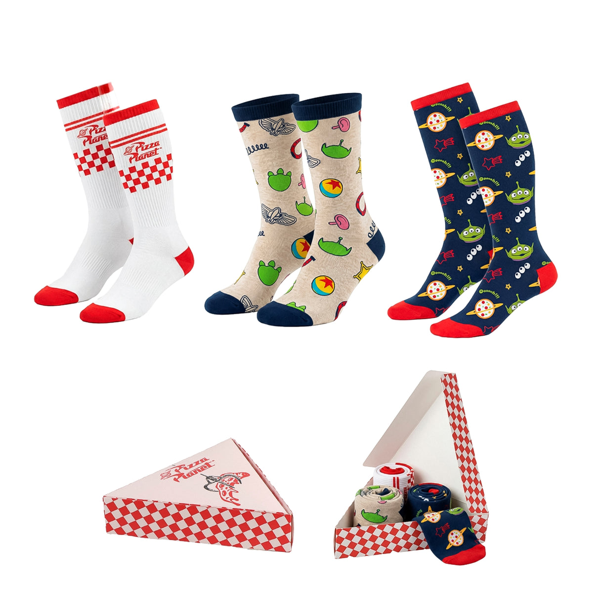 PIXAR Toy Story Pack de 3 Paires de Chaussettes (Taille 38-45)