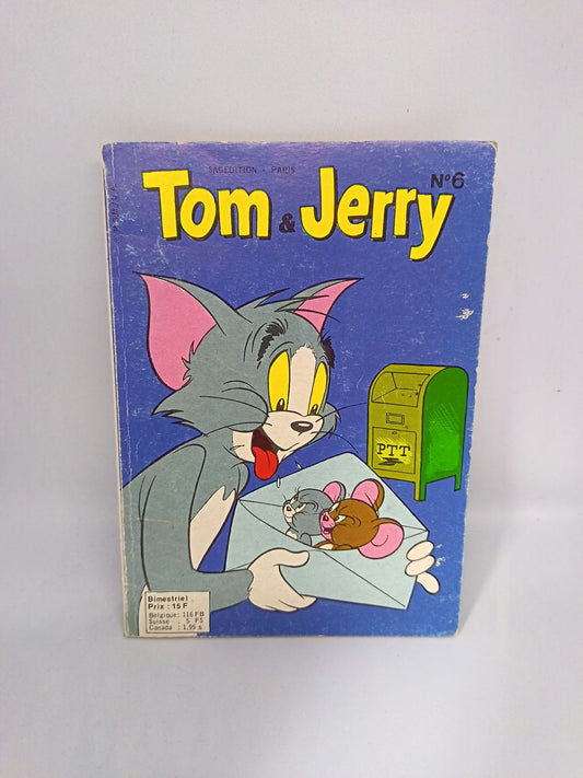 Couverture du Tom & Jerry Magazine n°6, Sagédition, avril-mai 1987, petit format