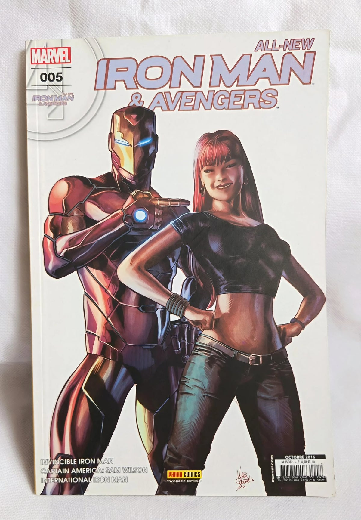 Couverture du comics All-New Iron Man & Avengers numéro 005, octobre 2016
