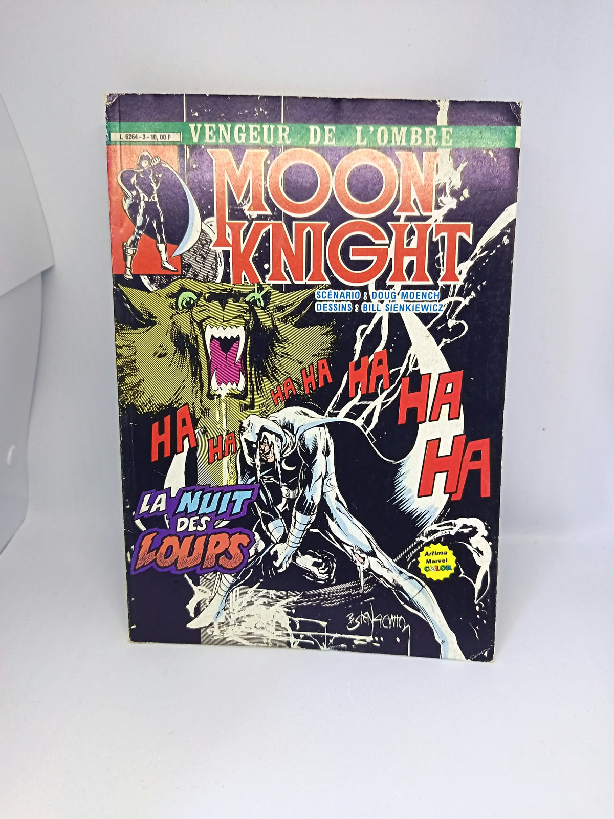 Couverture du comics Moon Knight n°3 La Nuit des Loups, Artima Marvel Color 1981
