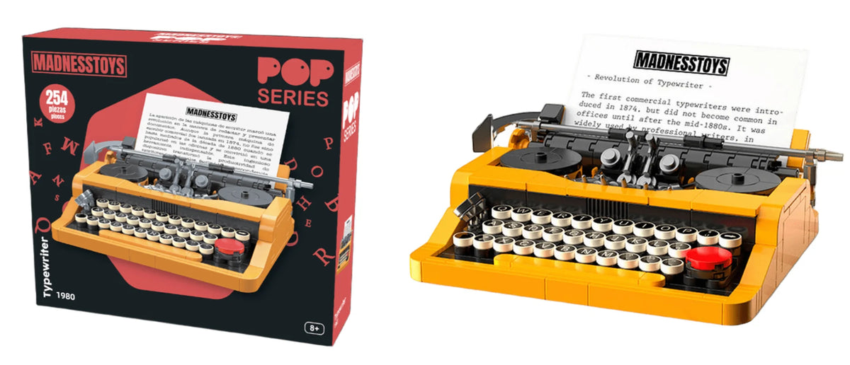 POP SERIES Kit de Construction Machine à Ecrire 1980  254pc