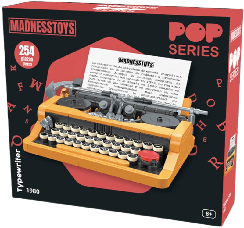 POP SERIES Kit de Construction Machine à Ecrire 1980  254pc