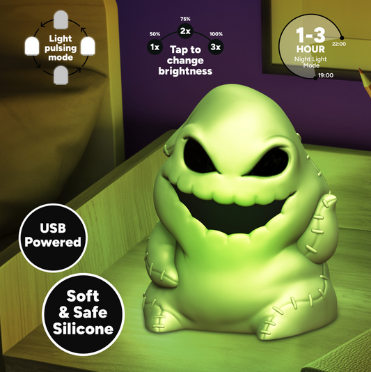 NBX Oogie Boogie Lampe Décorative 'SquishyGlo' Rechargeable