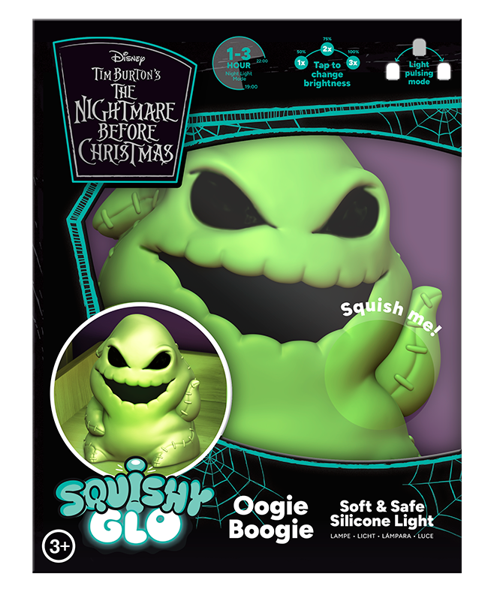 NBX Oogie Boogie Lampe Décorative 'SquishyGlo' Rechargeable
