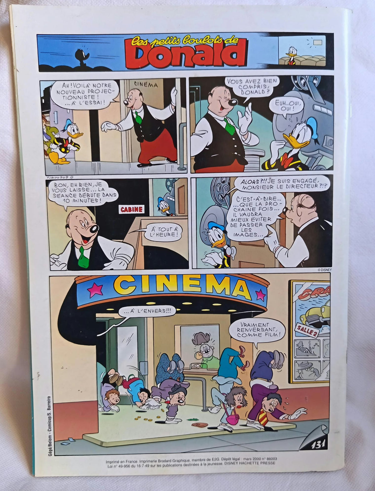 BD Les Petits Boulots de Donald dans le Journal de Mickey 2489