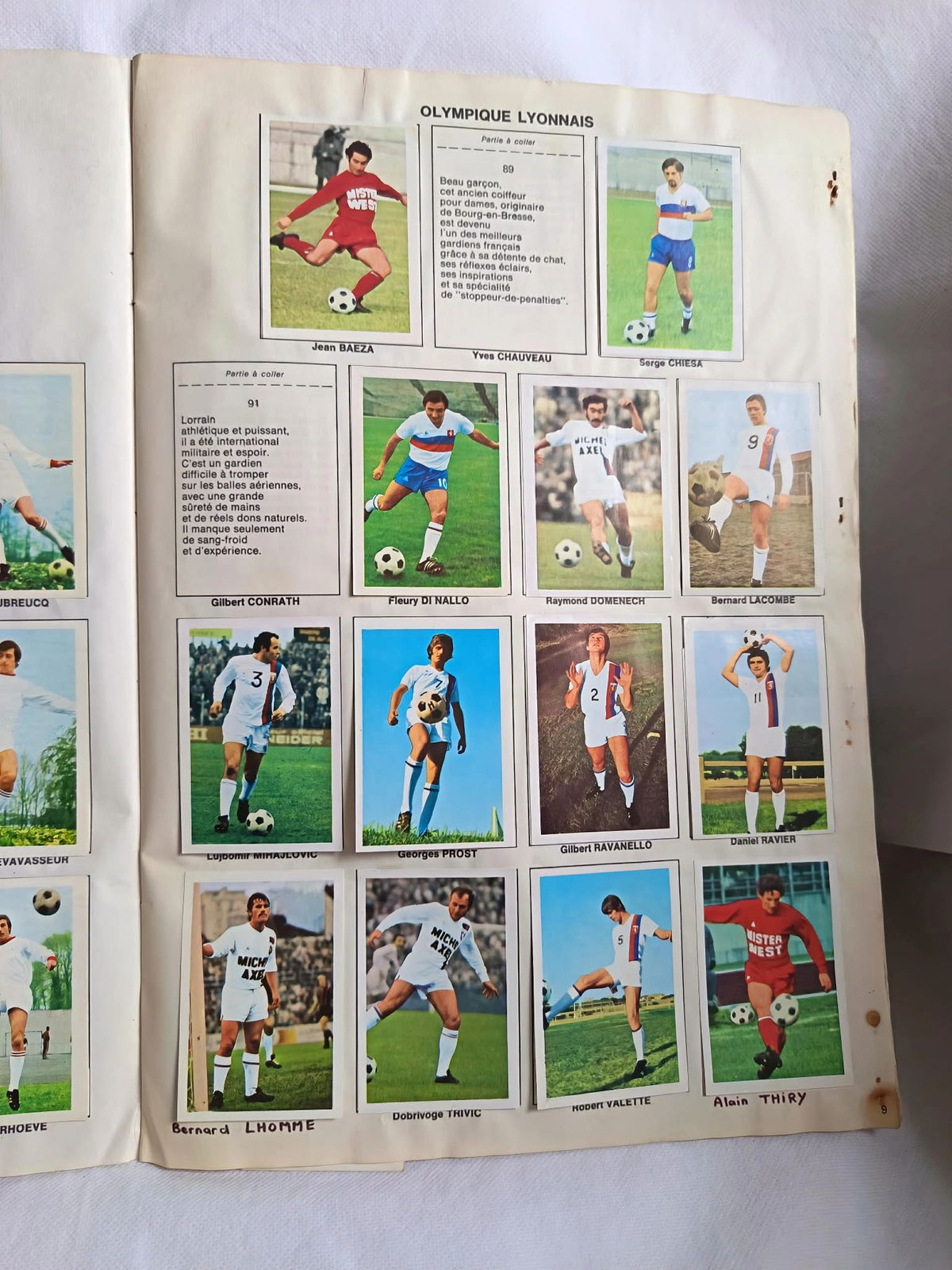 Album Stickers Football 1971-1972