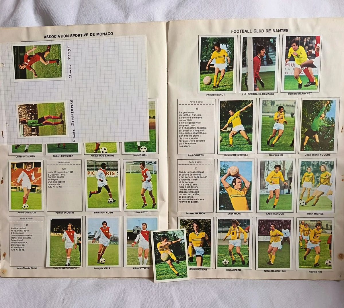 Album Stickers Football 1971-1972