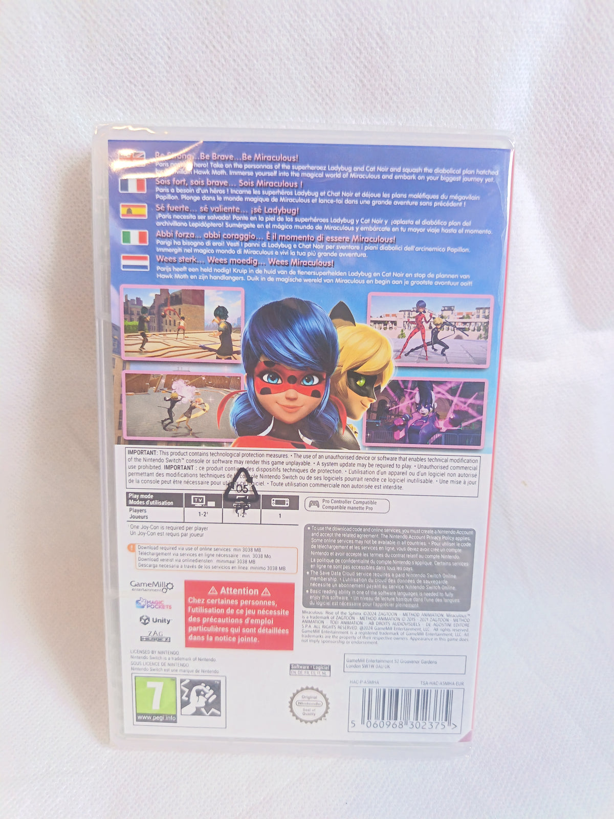 Jeu Nintendo switch Miraculous Rise of the Sphinx