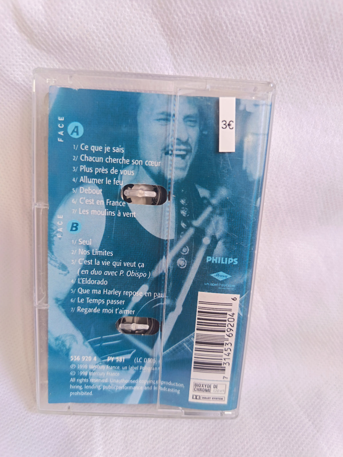 Cassette audio Johnny Hallyday