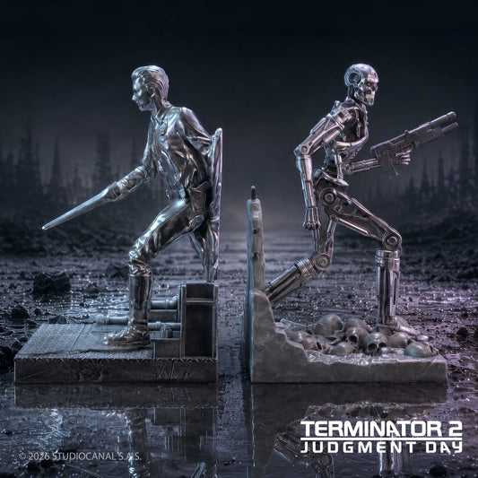 TERMINATOR T-1000 vs T-800 Serre-Livres 18.5cm