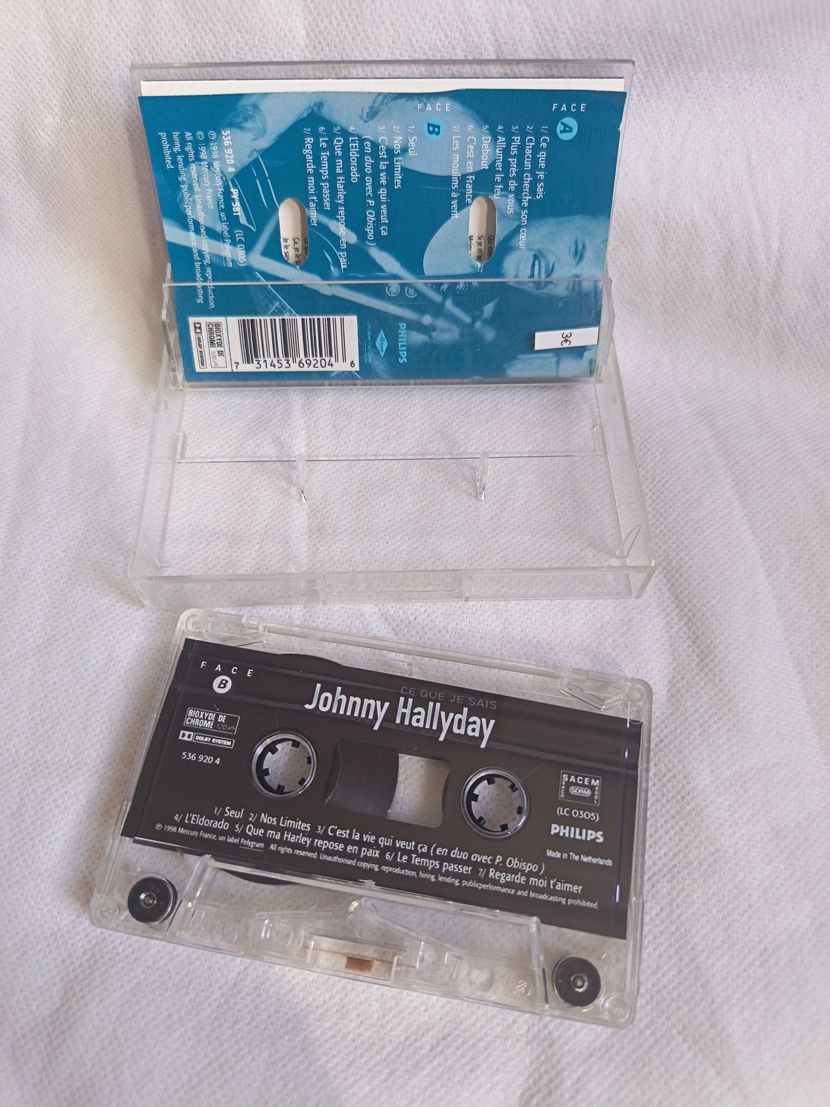 Cassette audio Johnny Hallyday