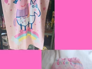 Drap de plage Peppa Pig avec son sac de piscine