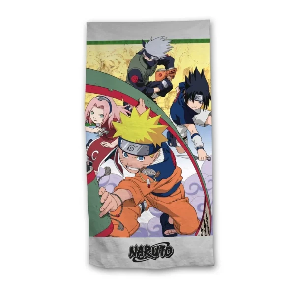 serviette-de-plage-naruto-sasuke-sakura-kakashi