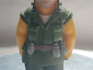 Figurine Abraham Simpson militaire