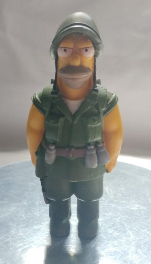 Figurine Abraham Simpson militaire