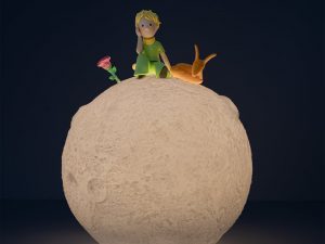Le Petit Prince Lune Lampe Décorative 19cm