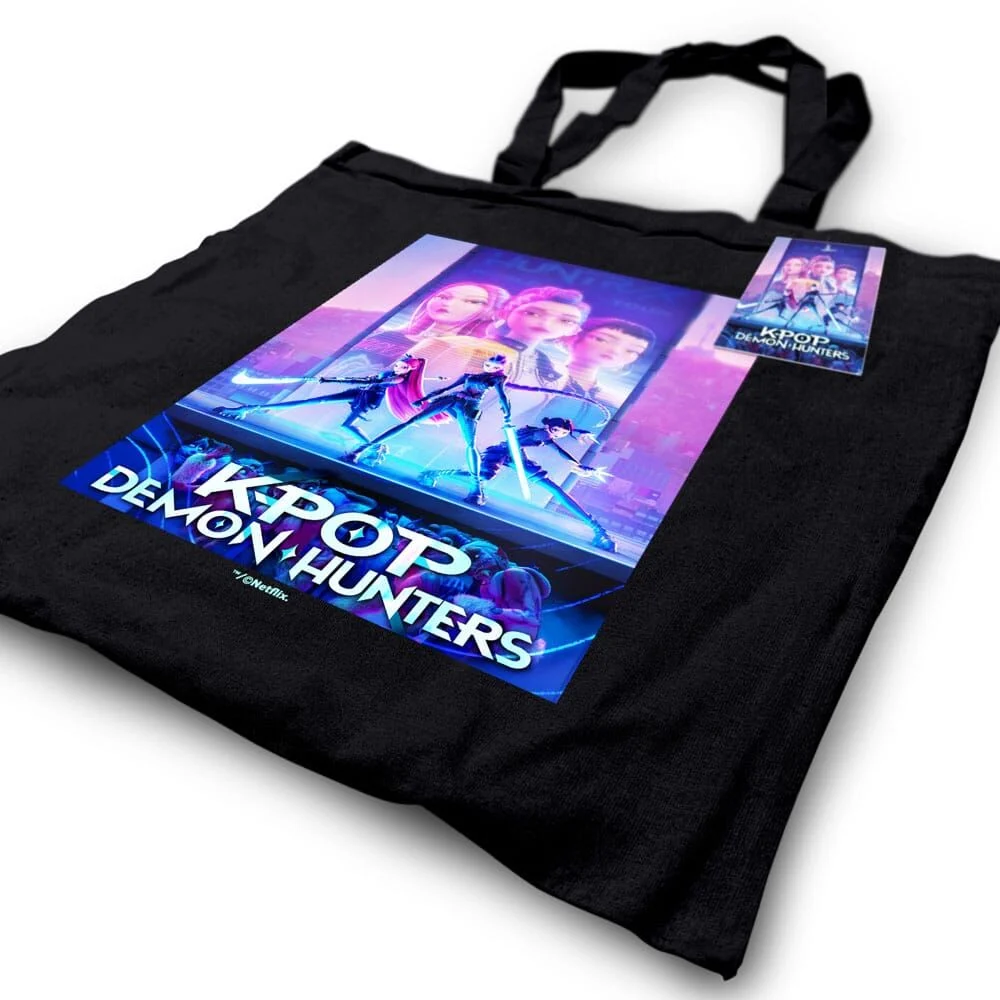 K-POP Demon Hunters Trio Tote Bag 42x37cm – Image 2