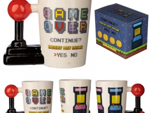 Game Over Joystick & Arcade Mug avec Anse 3D 400ml