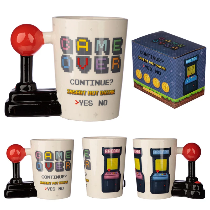 Game Over Joystick & Arcade Mug avec Anse 3D 400ml