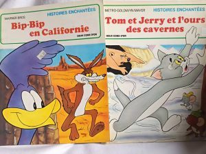 Lot de 2 livres : Tom et jerry et Bip-Bip et le coyote