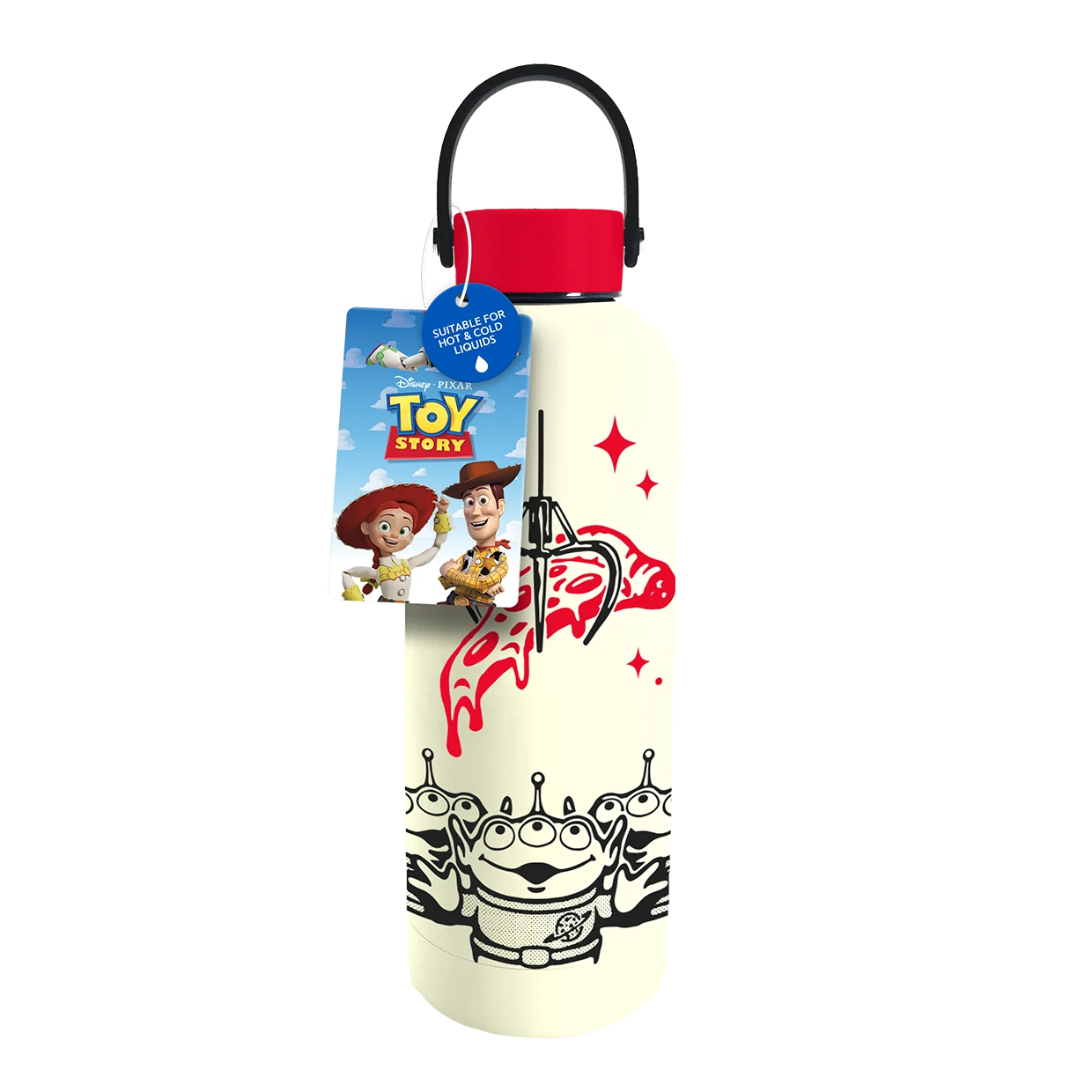 Toy Story Pizza Planet Bouteille d'Eau en Métal avec Anse 500ml