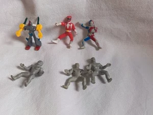 lot de 6 figurines Gashapon Power Rangers