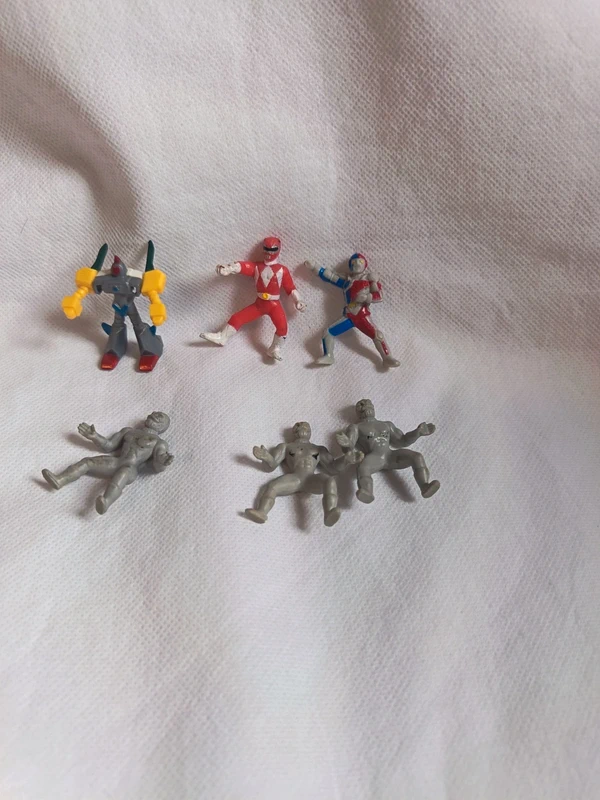 lot de 6 figurines Gashapon Power Rangers