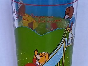 Verre Amora petit ours brun 1988