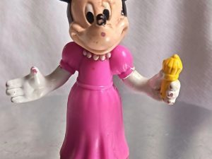 Marquage Disney China socle figurine Minnie Mouse reine vintage
