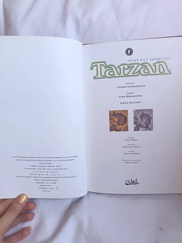 BD Tarzan Tome 2 : Œil pour Œil – Éditions Soleil (1998) – Image 5