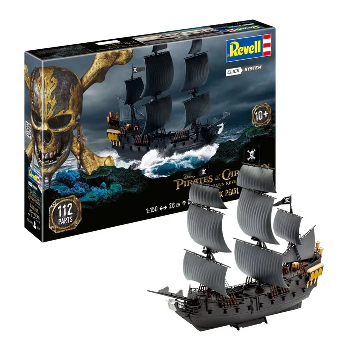 Pirates des Caraïbes Black Pearl Model Kit Click System 1/150