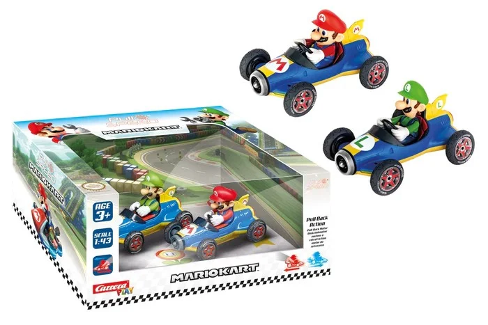 Mario Kart 8 Mario & Luigi Twinpack Pull Back Action