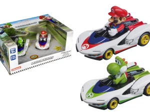 Mario Kart Mario & Yoshi Twinpack PWing Pull Back Action